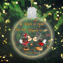 Load image into Gallery viewer, Personalized LED Acrylic Christmas Ornament Custom Names Gift