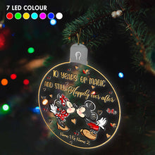 Load image into Gallery viewer, Personalized LED Acrylic Christmas Ornament Custom Names Gift
