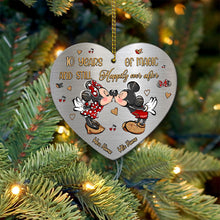 Load image into Gallery viewer, Personalized Christmas Mouse Heart Aluminium Ornament Gift Idea