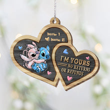 Load image into Gallery viewer, Personalized Layered Wood Ornament I'm Yours No Returns Gift for Couple