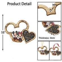 Load image into Gallery viewer, Personalized Christmas Mouse Ornament Custom Name Gift