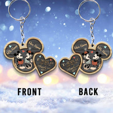 Load image into Gallery viewer, Personalized Mickey Mouse Keychain Custom Names Gift for Couples
