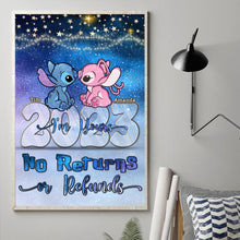 Load image into Gallery viewer, Personalized Canvas Art for Couples - Custom Name Ohana Print Gift