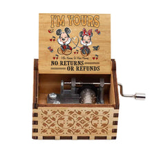 Load image into Gallery viewer, Personalized Hand Crank Music Box with Custom Names Gift