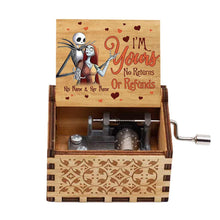 Load image into Gallery viewer, Personalized Hand Crank Music Box Custom Name Gift for Couples