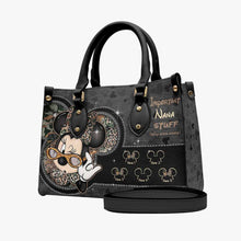 Load image into Gallery viewer, Personalized Leather Handbag for Grandma with Custom Names - Mother's Day Gift