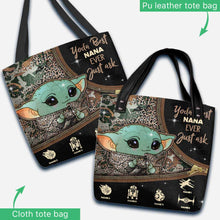 Load image into Gallery viewer, Personalized Yoda Best Nana Ever Tote Bag Custom Gift