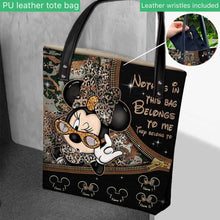 Load image into Gallery viewer, Personalized Minnie Mouse Tote Bag Custom Name Gift for Mom