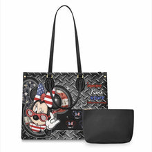 Load image into Gallery viewer, Personalized Leather Handbag with American Theme for Nana