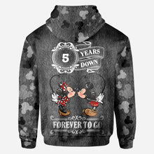 Load image into Gallery viewer, Personalized Couple Mouse All Over T-shirt Hoodie Custom Names Gift