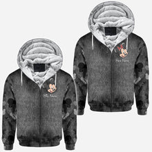 Load image into Gallery viewer, Personalized Couple Mouse All Over T-shirt Hoodie Custom Names Gift