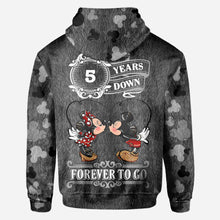 Load image into Gallery viewer, Personalized Couple Mouse All Over T-shirt Hoodie Custom Names Gift