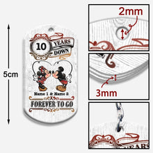 Load image into Gallery viewer, Personalized Couple Keychain with Custom Name | Unique Anniversary Gift