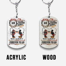Load image into Gallery viewer, Personalized Couple Keychain with Custom Name | Unique Anniversary Gift
