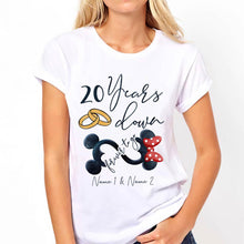 Load image into Gallery viewer, Personalized Couple Mouse T-shirt & Hoodie Custom Names Gift