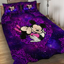 Load image into Gallery viewer, Personalized Mouse Quilt Set for Couples | Cute Valentine's Day Gift