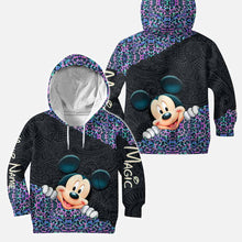 Load image into Gallery viewer, Personalized Holographic Leopard Hoodie & Leggings Set for Kids