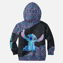 Load image into Gallery viewer, Personalized Holographic Leopard Ohana Hoodie & Leggings Gift