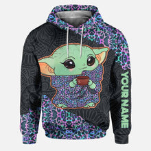 Load image into Gallery viewer, Personalized Holographic Leopard Hoodie and Leggings Set for Women