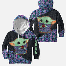 Load image into Gallery viewer, Personalized Holographic Leopard Hoodie and Leggings Set for Women