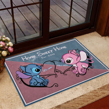 Load image into Gallery viewer, Personalized Home Sweet Home Doormat Custom Couple Gift