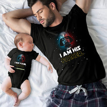Load image into Gallery viewer, Personalized Star Wars Father and Son T-Shirt & Onesie Set Gift