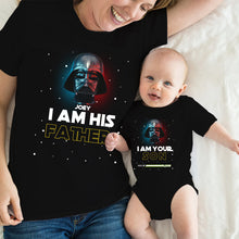 Load image into Gallery viewer, Personalized Star Wars Father and Son T-Shirt & Onesie Set Gift