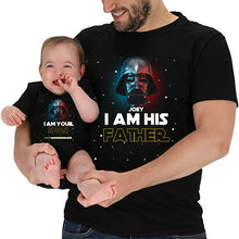 Load image into Gallery viewer, Personalized Star Wars Father and Son T-Shirt & Onesie Set Gift