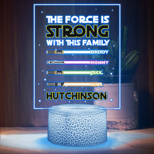 Load image into Gallery viewer, Personalized LED Light Plaque with Family Names - Unique Gift Idea