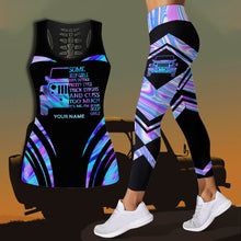 Load image into Gallery viewer, Personalized Hollow Tank Top & Leggings Custom Name Gift for Girls