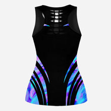 Load image into Gallery viewer, Personalized Hollow Tank Top & Leggings Custom Name Gift for Girls