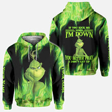 Load image into Gallery viewer, Personalized Grinch Christmas Hoodie Custom Name Gift Idea