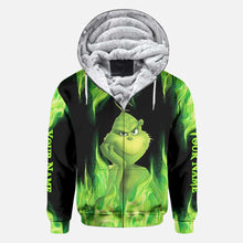 Load image into Gallery viewer, Personalized Grinch Christmas Hoodie Custom Name Gift Idea