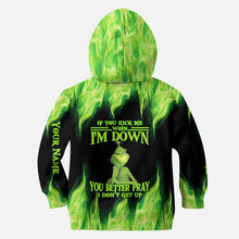 Load image into Gallery viewer, Personalized Grinch Christmas Hoodie Custom Name Gift Idea