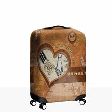 Load image into Gallery viewer, Personalized Luggage Cover Custom Couple Design Travel Gift