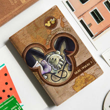 Load image into Gallery viewer, Personalized Mouse Design Passport Holder Custom Names Gift for Couples
