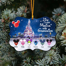 Load image into Gallery viewer, Personalized Christmas Ornament for Grandma with Grandkids Names - Custom Double-Sided Design