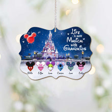 Load image into Gallery viewer, Personalized Christmas Ornament for Grandma with Grandkids Names - Custom Double-Sided Design