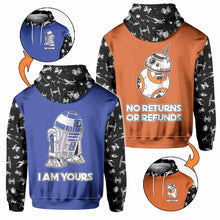 Load image into Gallery viewer, Custom Personalized Star Wars Hoodies with Name for Him & Her