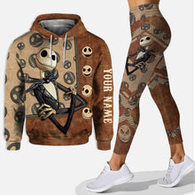 Load image into Gallery viewer, Personalized Vintage Nightmare Hoodie & Leggings Set for Halloween
