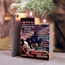 Load image into Gallery viewer, Personalized Mouse Candle Holder with Custom Names - Romantic Gift for Couples