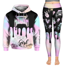Load image into Gallery viewer, Personalized Jeep Girl Hoodie & Leggings Gift for Her