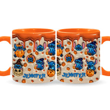 Load image into Gallery viewer, Personalized Halloween Accent Mug with Ohana Design for Kids
