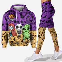 Load image into Gallery viewer, Personalized Nightmare Hoodie and Leggings Set for Halloween