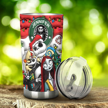 Load image into Gallery viewer, Personalized Nightmare Tumbler Custom Name Halloween Gift