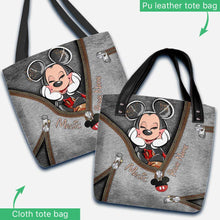 Load image into Gallery viewer, Personalized Magic Mouse Ears Tote Bag Custom Name Gift
