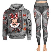 Load image into Gallery viewer, Personalized Minnie Mouse Hoodie and Leggings Set for Kids