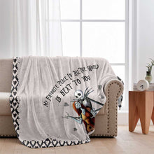 Load image into Gallery viewer, Personalized Couple Nightmare Blanket Custom Names Gift for Engagement