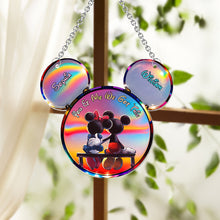 Load image into Gallery viewer, Personalized Mickey Mouse Suncatcher Ornament Custom Gift for Couples