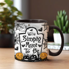 Load image into Gallery viewer, Personalized Halloween Accent Mug Custom Couples Gift for Jack and Sally